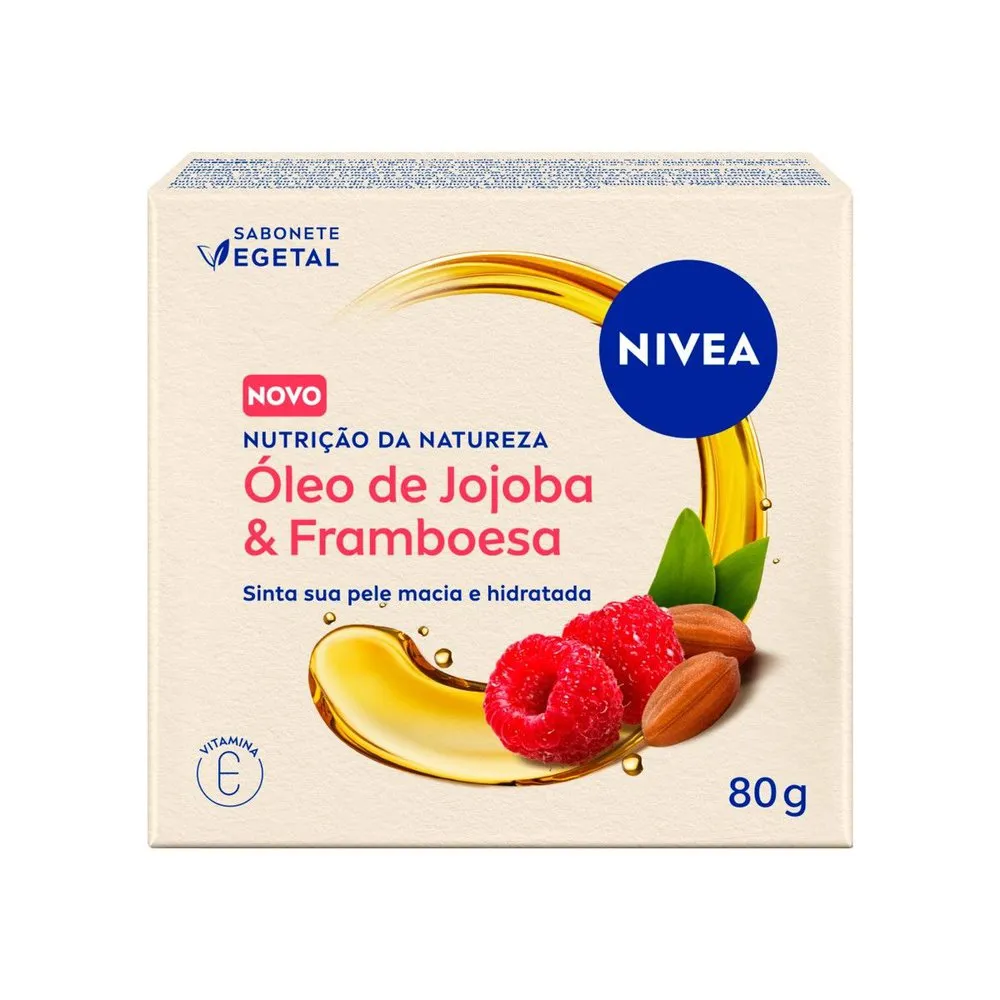 Sabonete em Barra Nivea Nutrição da Natureza Óleo de Jojoba e Framboesa 80g