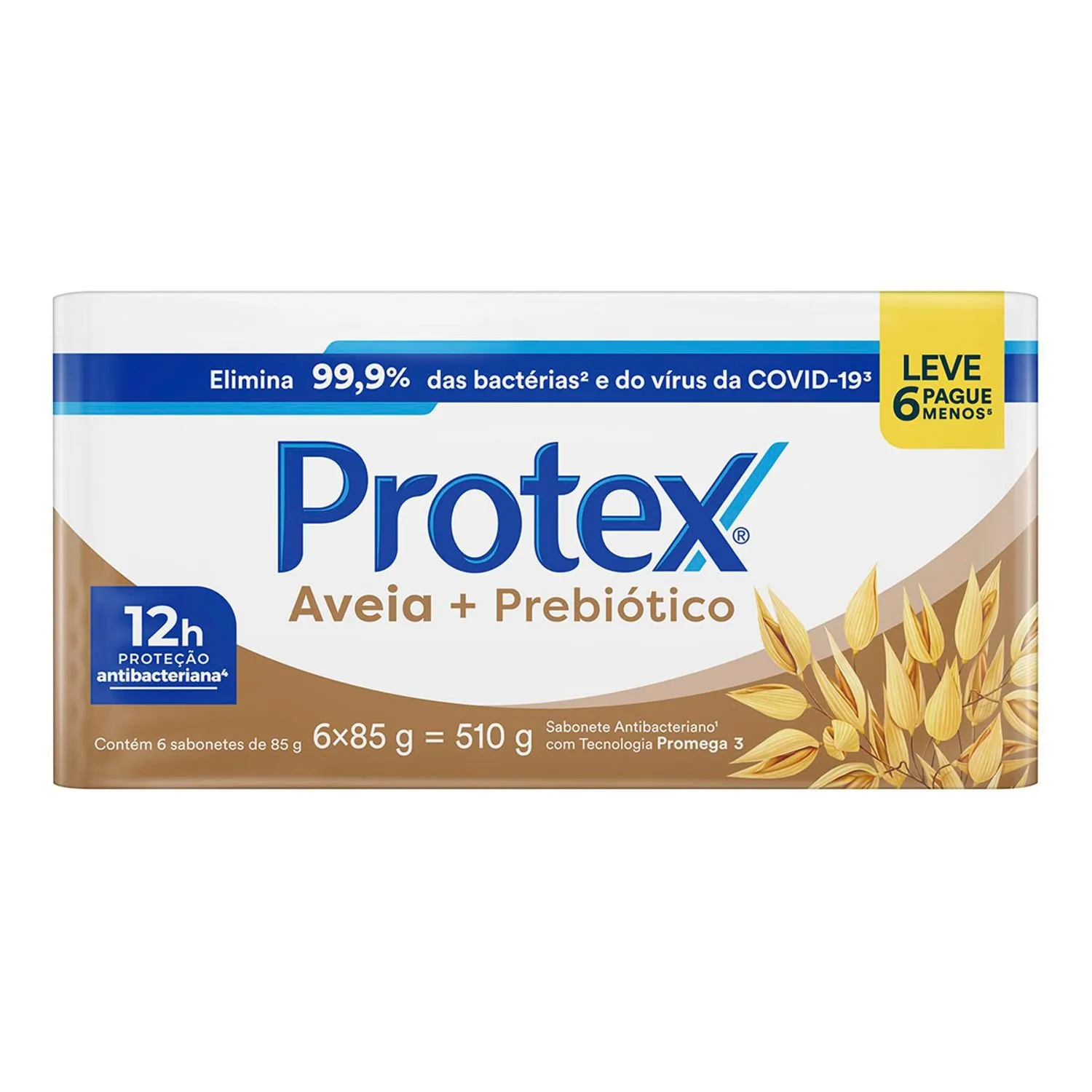 Sabonete em Barra Protex Aveia + Prebiótico 85g 6 Unidades — foto 2