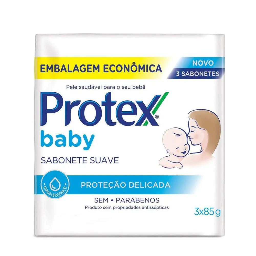 Sabonete em Barra Protex Baby Proteção Delicada - 3un