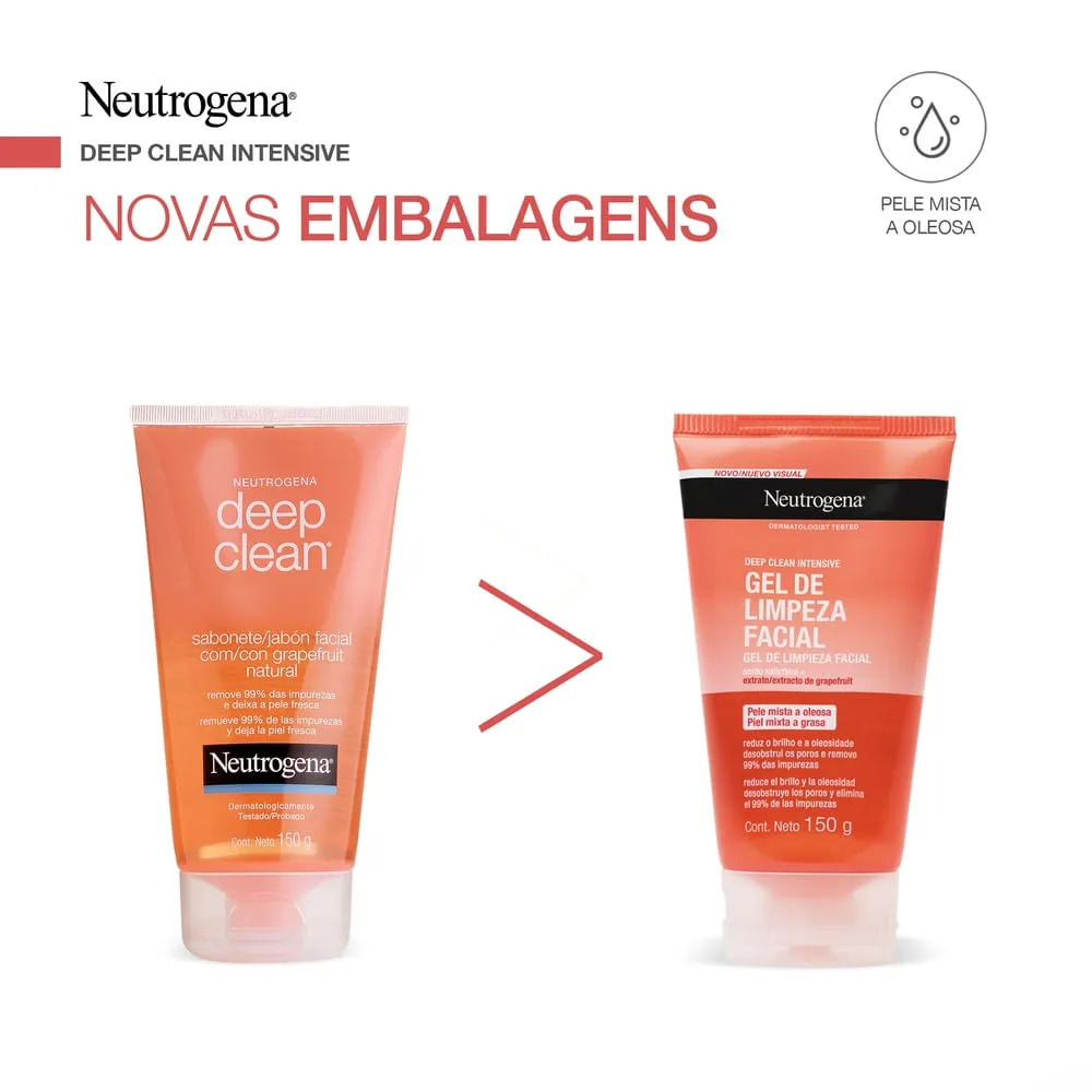 Sabonete em Gel Facial Neutrogena Deep Clean Grapefruit 150g — foto 3