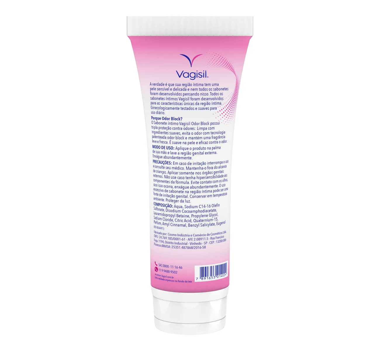 Sabonete Íntimo Vagisil Odor Block Gel 300g — foto 2