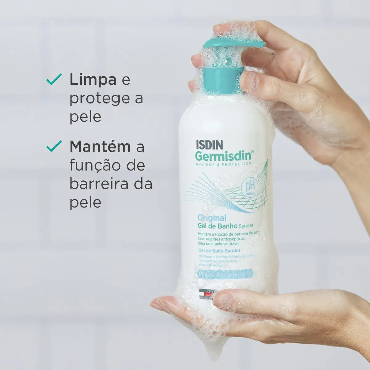 Sabonete Líquido Antisséptico Isdin Germisdin Original Com 500ml — foto 4