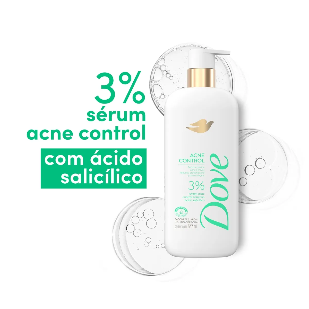 Sabonete Líquido Dove Acne Control 547ml — foto 5