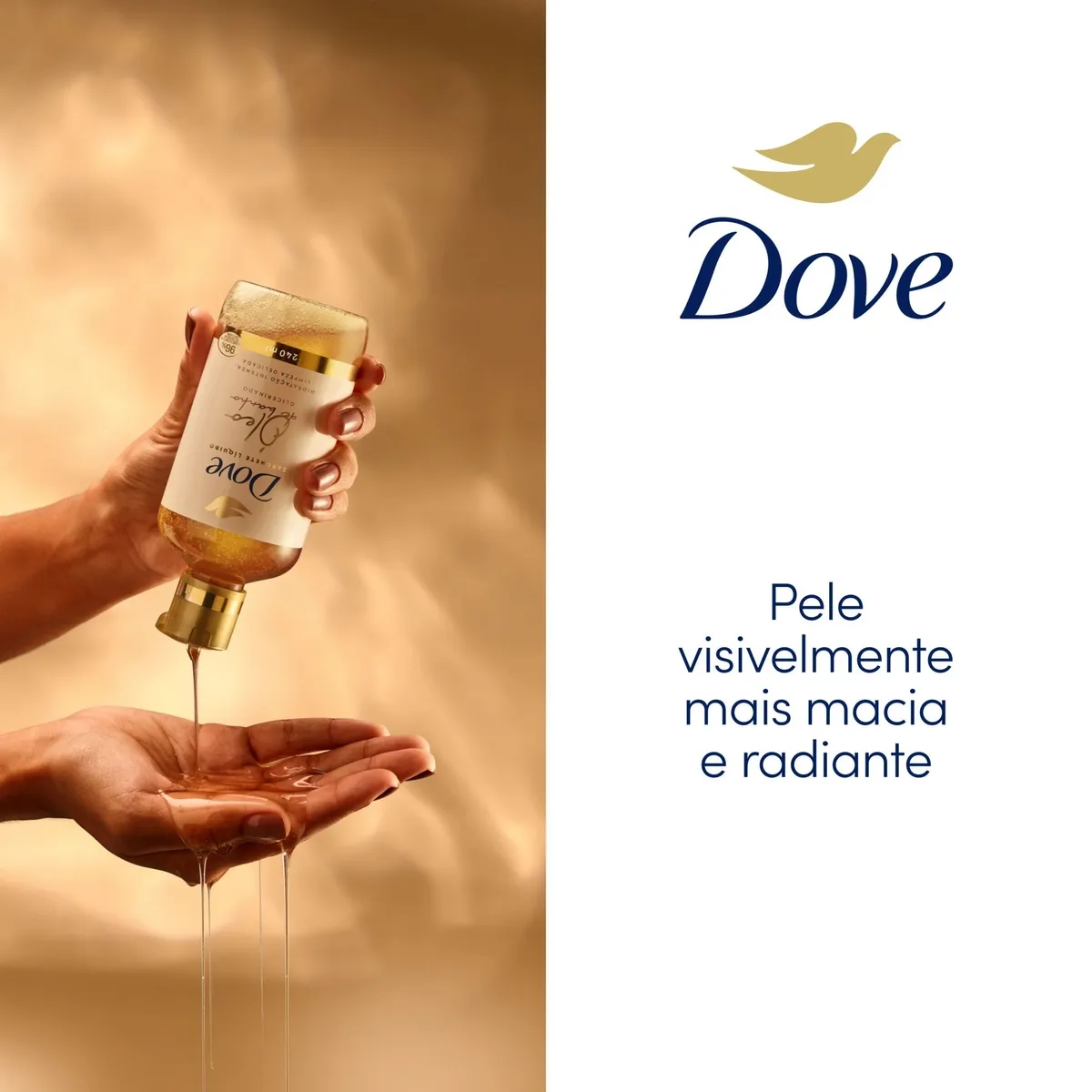 Sabonete Líquido Dove Óleo de Banho Glicerinado 240ml — foto 7