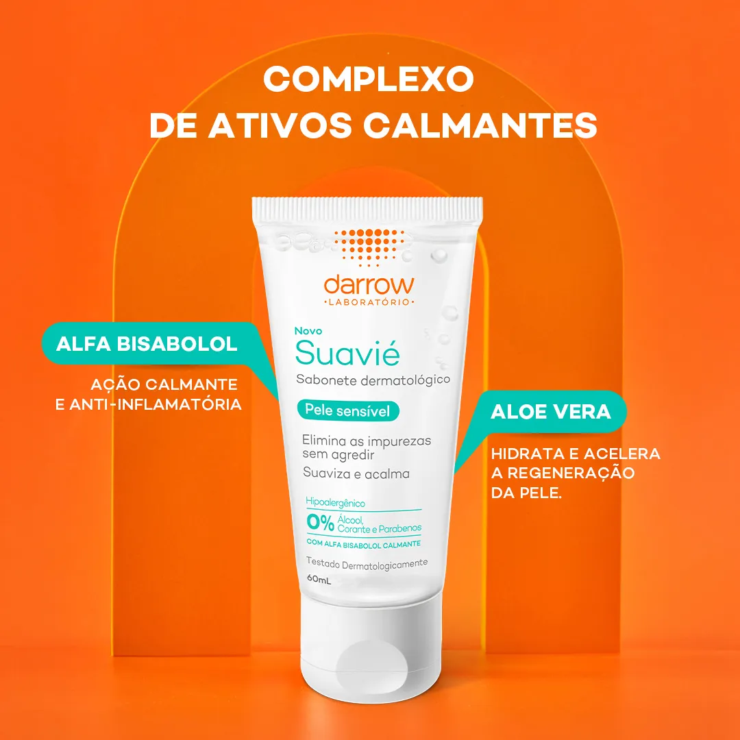 Sabonete Líquido Facial Darrow Suavié Pele Sensível 60ml — foto 6
