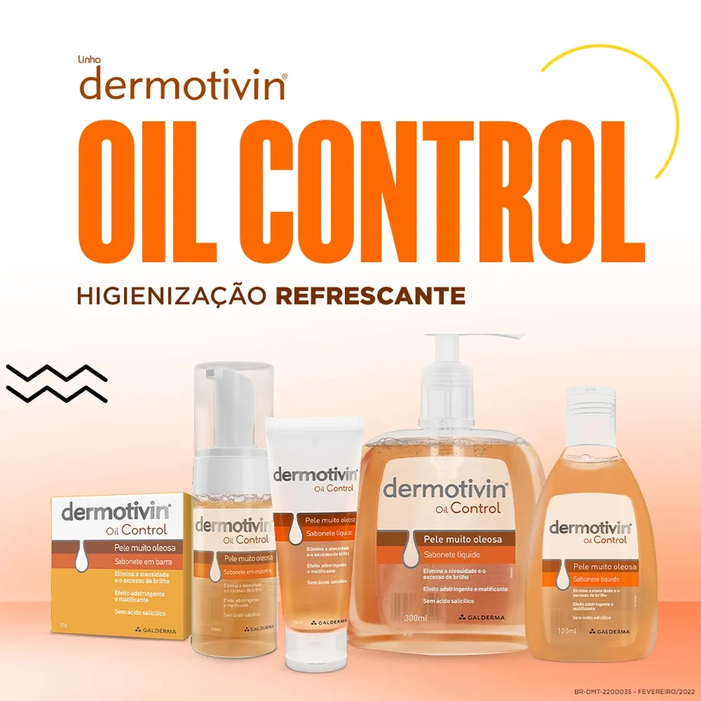 Sabonete Líquido Facial Dermotivin Oil Control 120ml — foto 8
