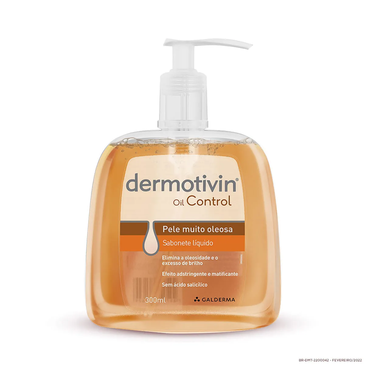 Sabonete Líquido Facial Dermotivin Oil Control 300ml