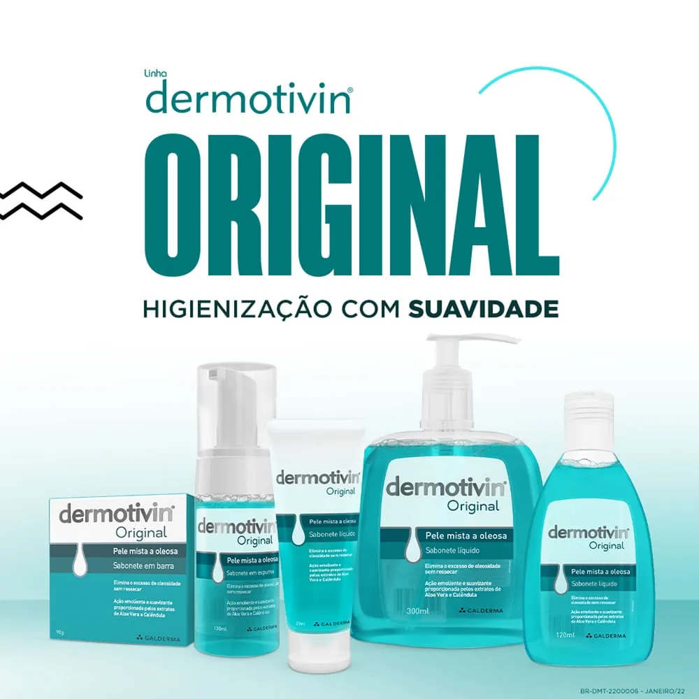 Sabonete Líquido Facial Dermotivin Original Peles Mistas a Oleosas 300ml — foto 7