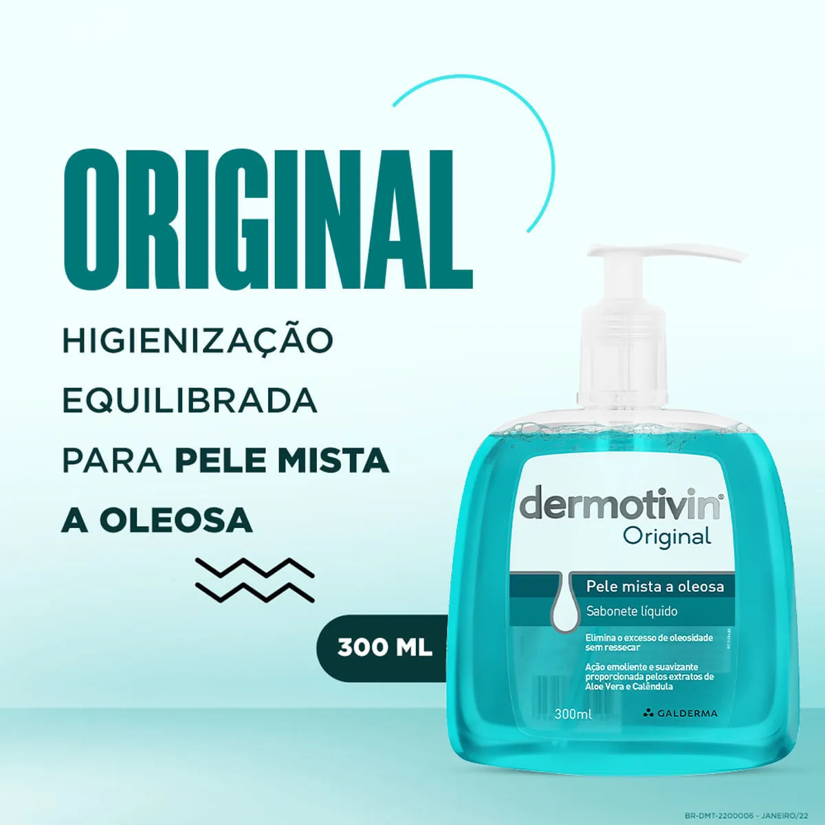 Sabonete Líquido Facial Dermotivin Original Peles Mistas a Oleosas 300ml — foto 6