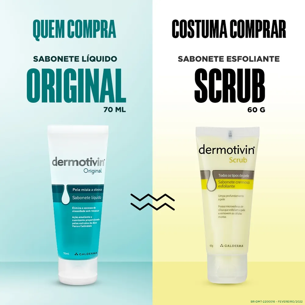 Sabonete Líquido Facial Dermotivin Original Peles Mistas e Oleosas 70ml — foto 8