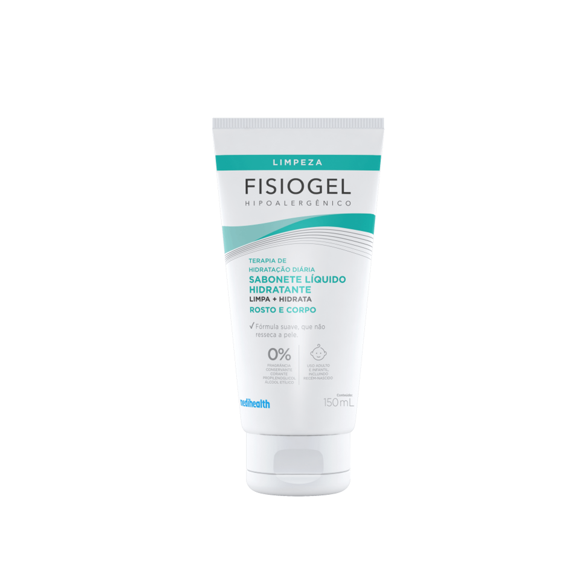 Sabonete Líquido Fisiogel Hidratante Facial Pele Seca e Sensível 150ml