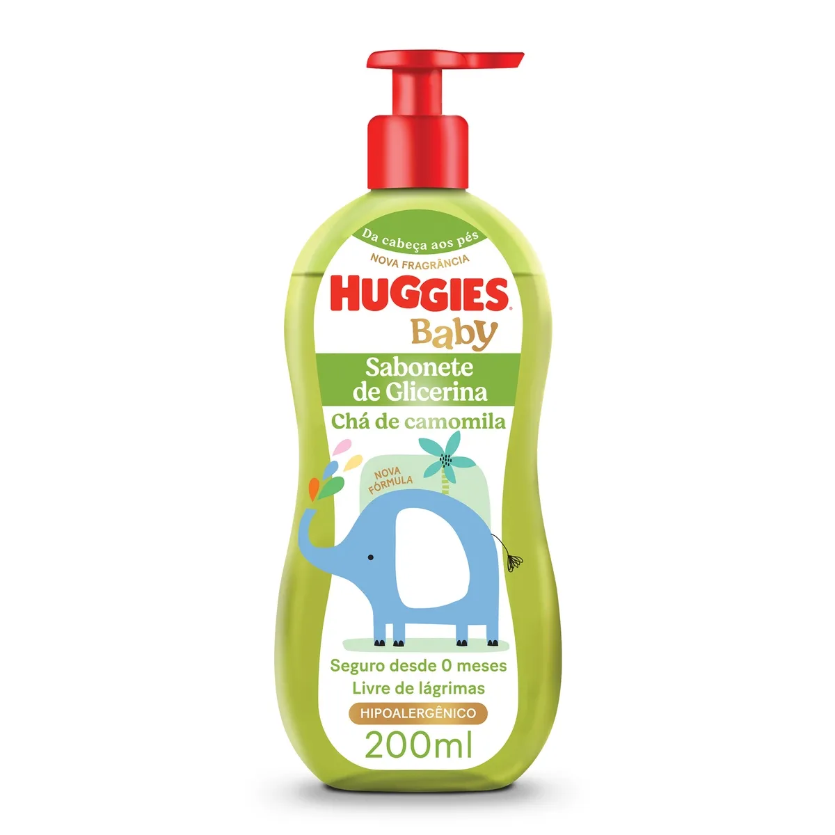 Sabonete Líquido Huggies Glicerina para bebê Camomila 200ml