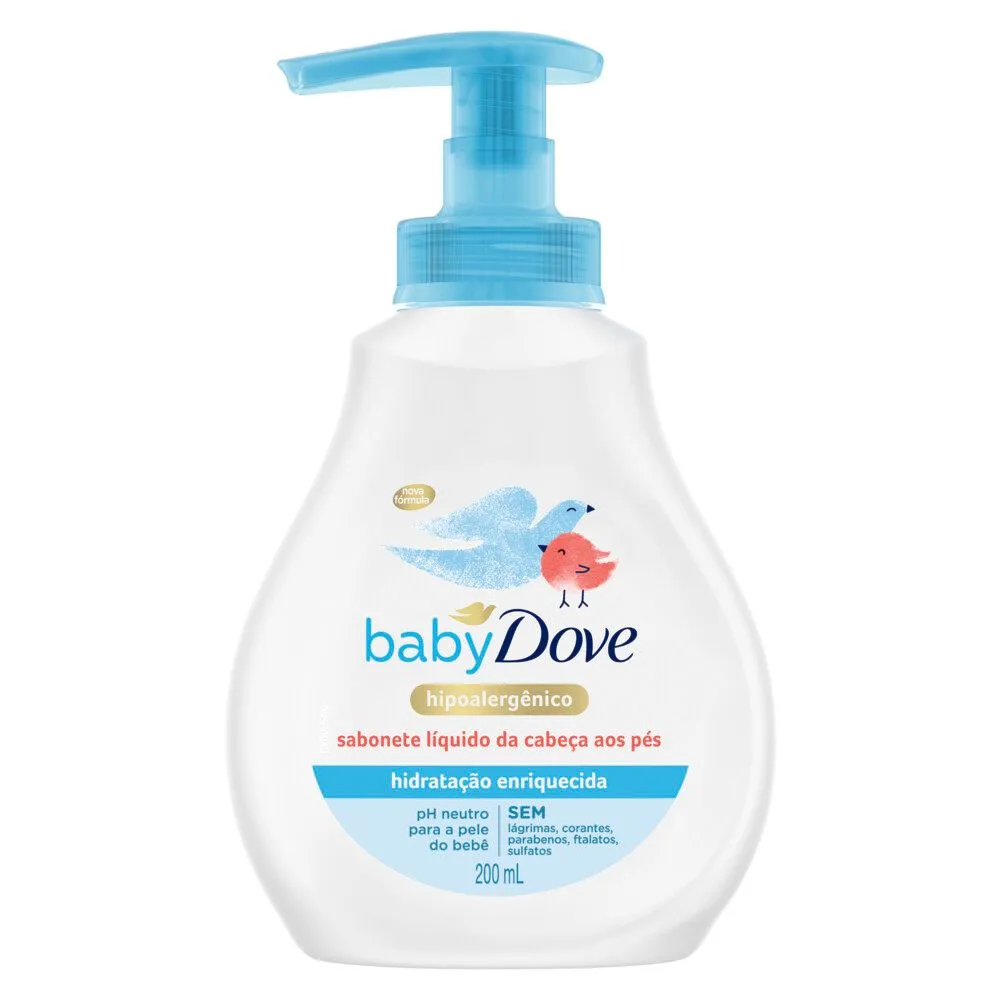 Sabonete Líquido Infantil Baby Dove Hidratação Enriquecida 200ml — foto 2