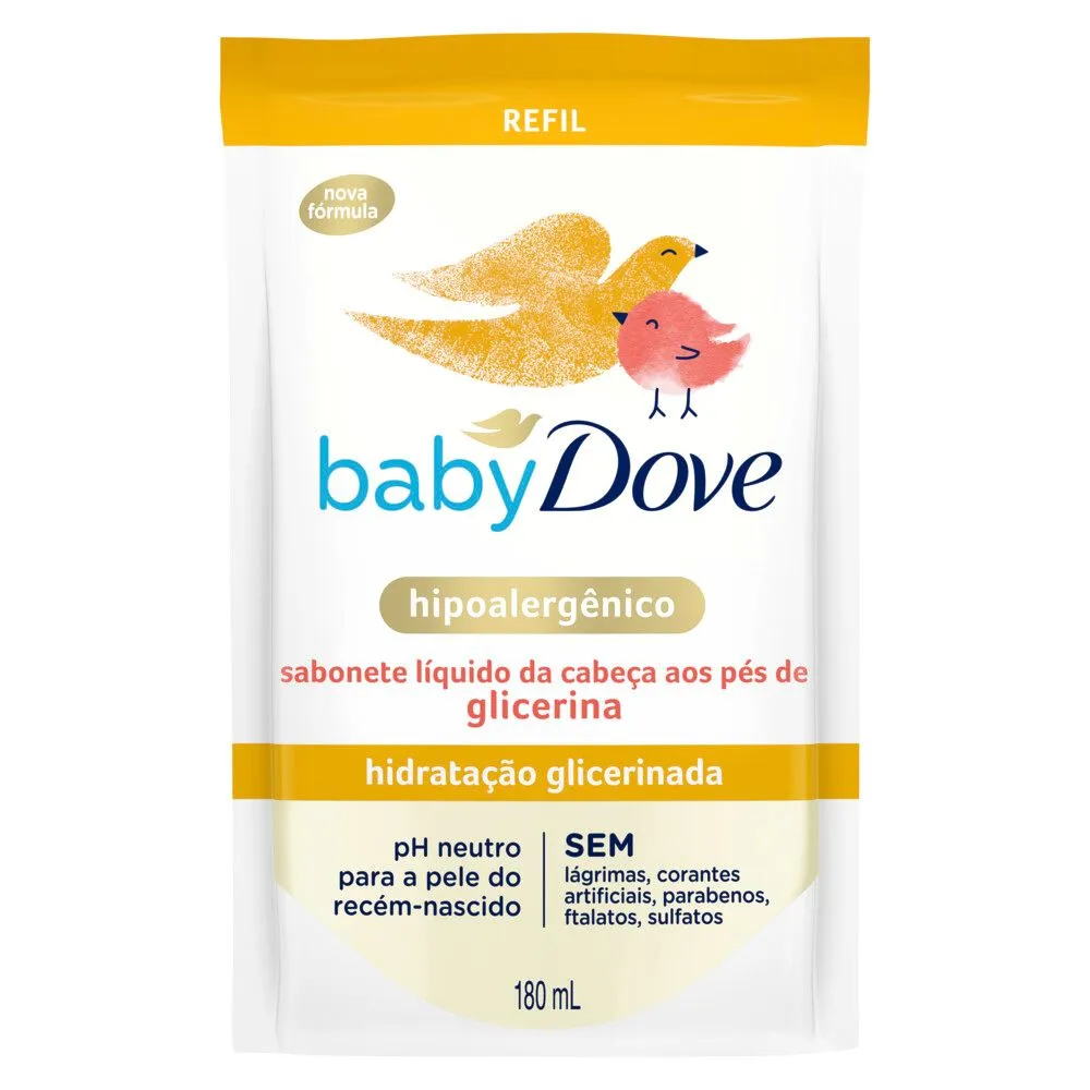 Sabonete Líquido Infantil Baby Dove Hidratação Glicerinada Refil 180ml — foto 2