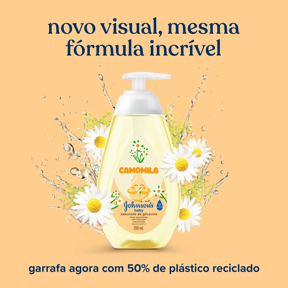 Sabonete Líquido Infantil Johnson's Baby Glicerina Camomila 200ml — foto 8
