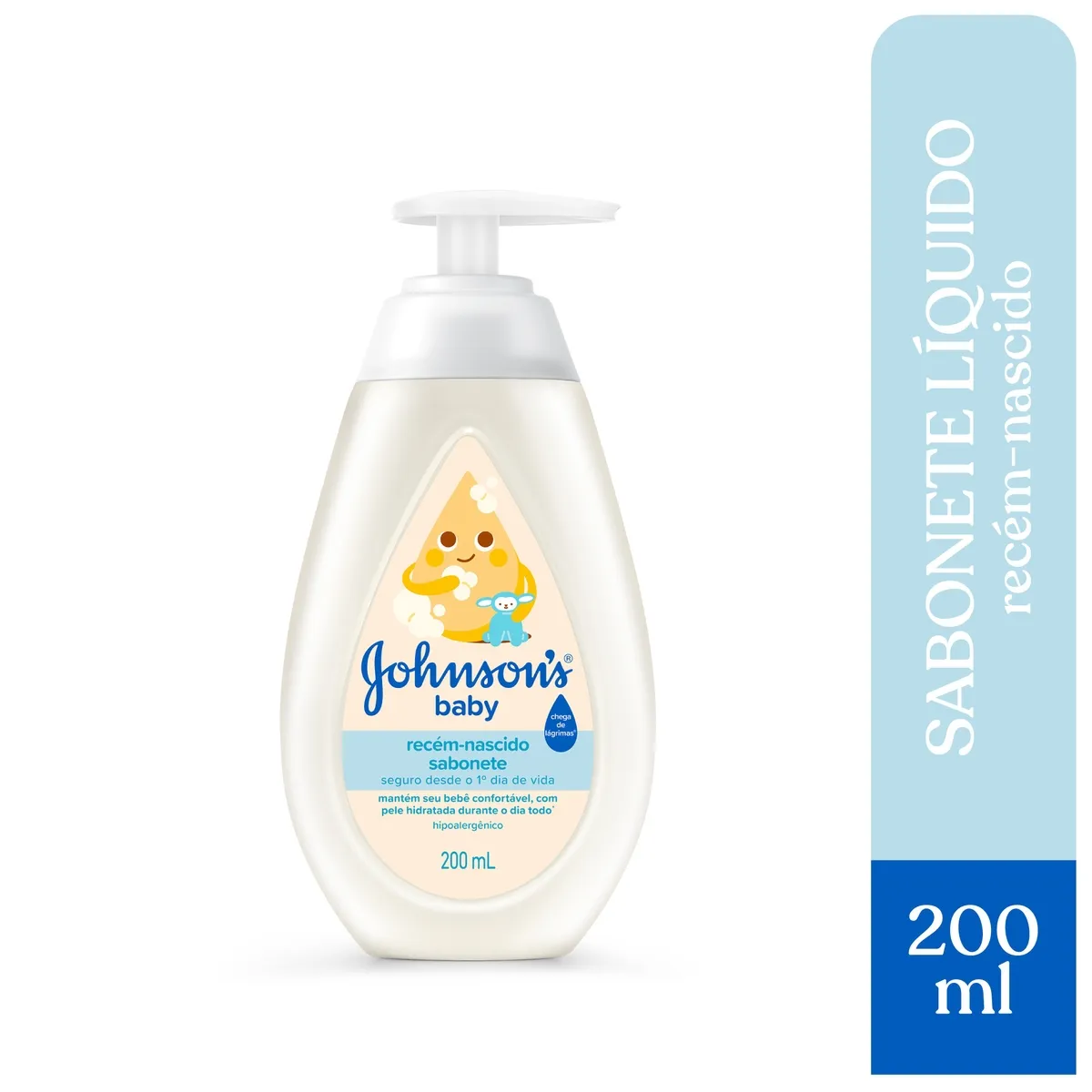 Sabonete Líquido Infantil Johnson's Baby Recém-Nascido 200ml