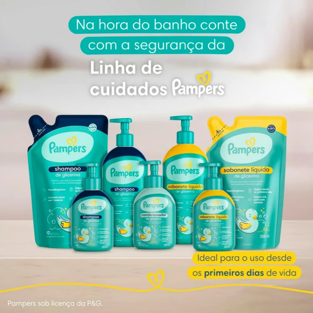 Sabonete Líquido Infantil Pampers Glicerina 200ml — foto 2