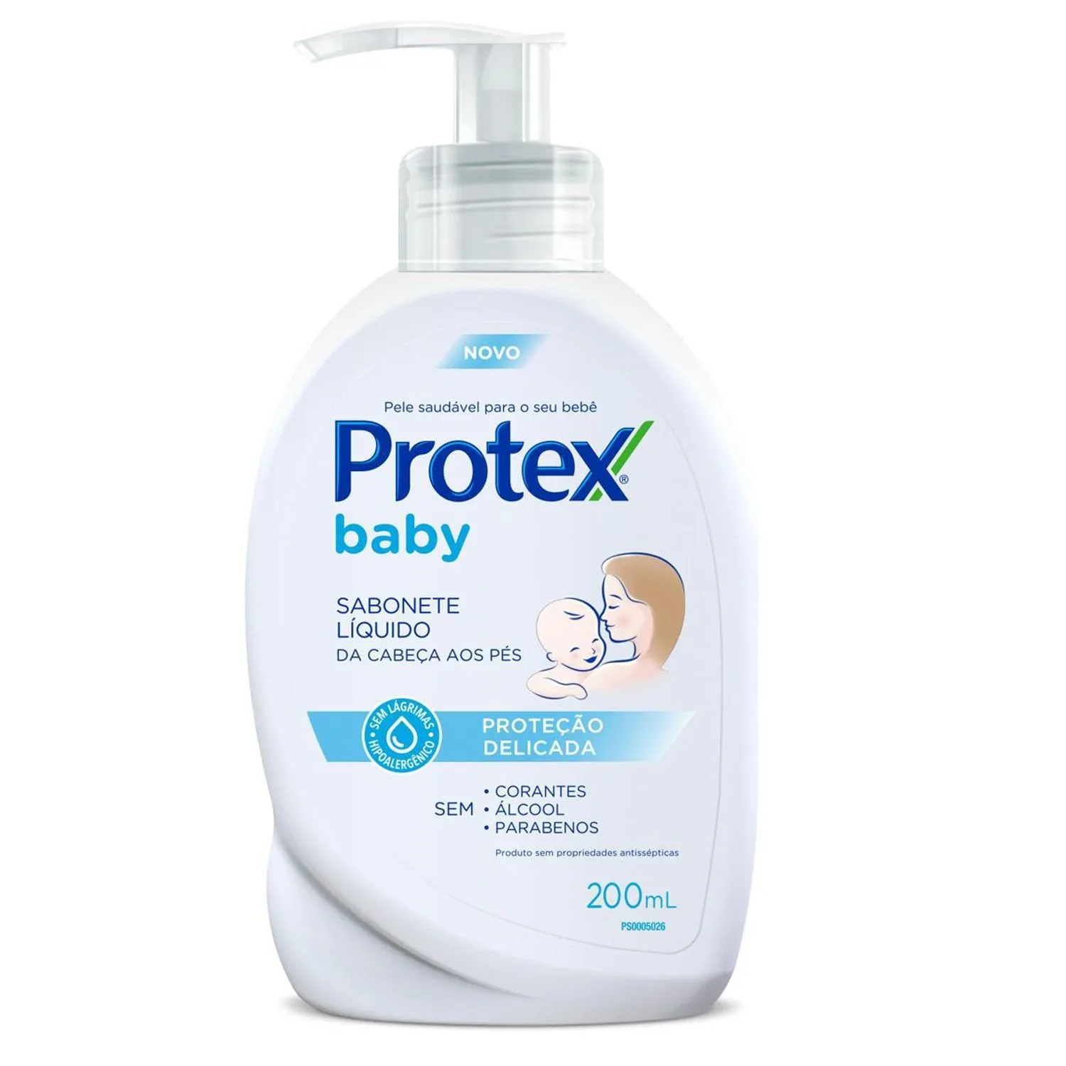 Sabonete Líquido Infantil Protex Baby Delicate Care Proteção Delicada da Cabeça aos Pés 200ml