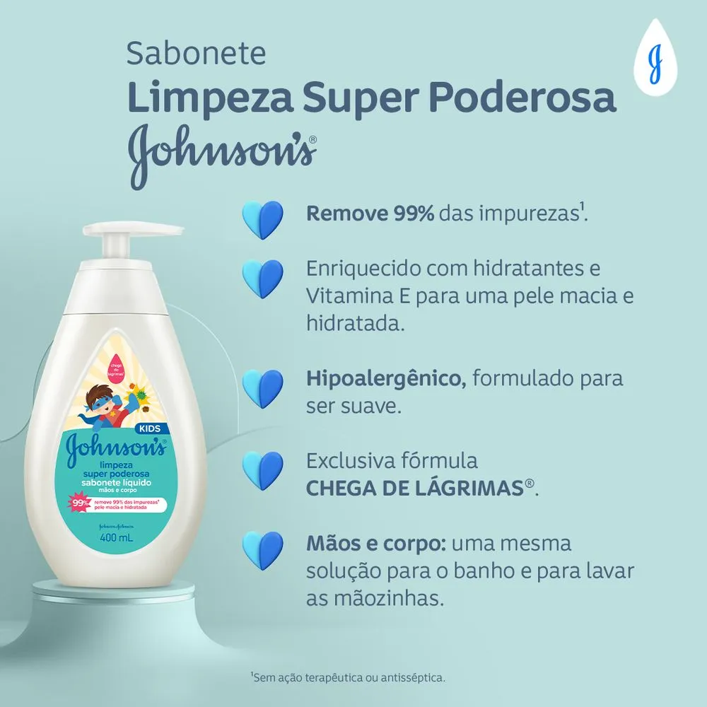 Sabonete Líquido Johnson's Baby Limpeza Super Poderosa 200ml — foto 3
