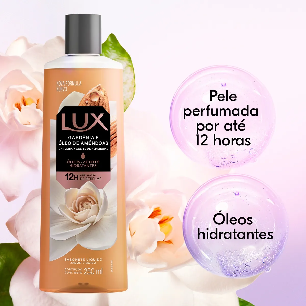 Sabonete Líquido Lux Botanicals Gardênia e Óleo de Amêndoas 250ml — foto 5