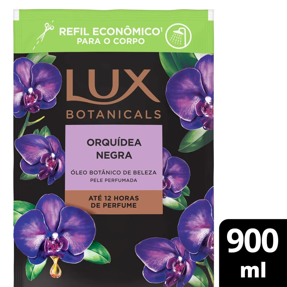 Sabonete Líquido Lux Botanicals Orquídea Negra Refil 900ml
