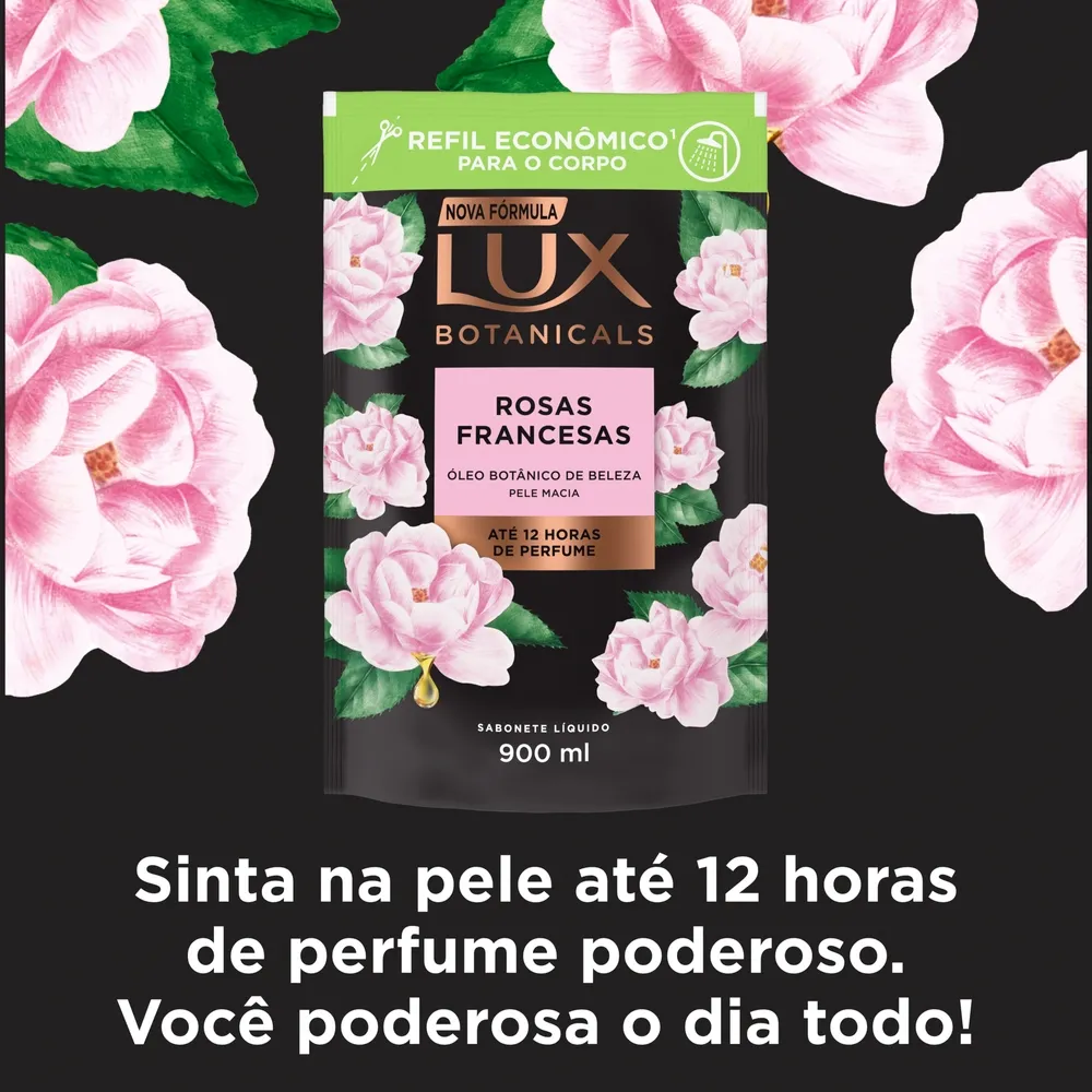 Sabonete Líquido Lux Botanicals Rosas Francesas Refil 900ml — foto 5