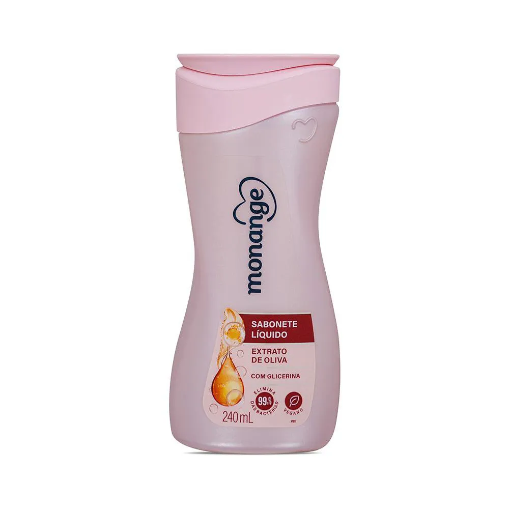 Sabonete Líquido Monange Extrato de Oliva 240ml