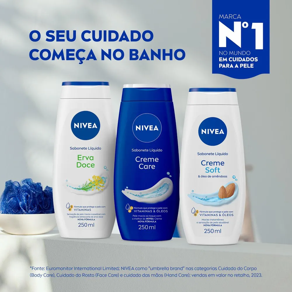 Sabonete Líquido Nivea Creme Care Hidratante 250ml — foto 9