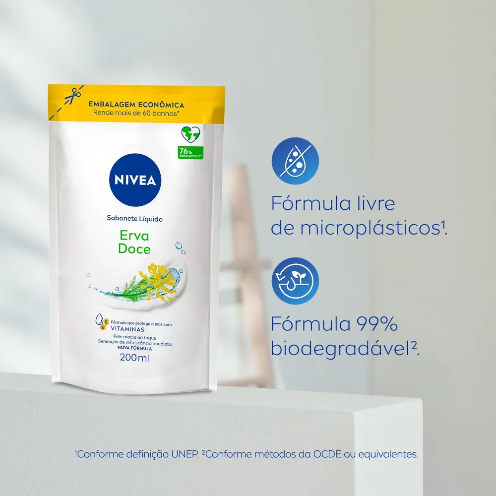 Sabonete Líquido Nivea Erva Doce Refil 200ml — foto 7
