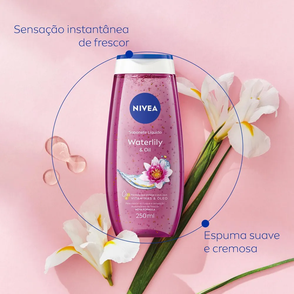 Sabonete Líquido Nivea Waterlily & Oil 250ml — foto 5