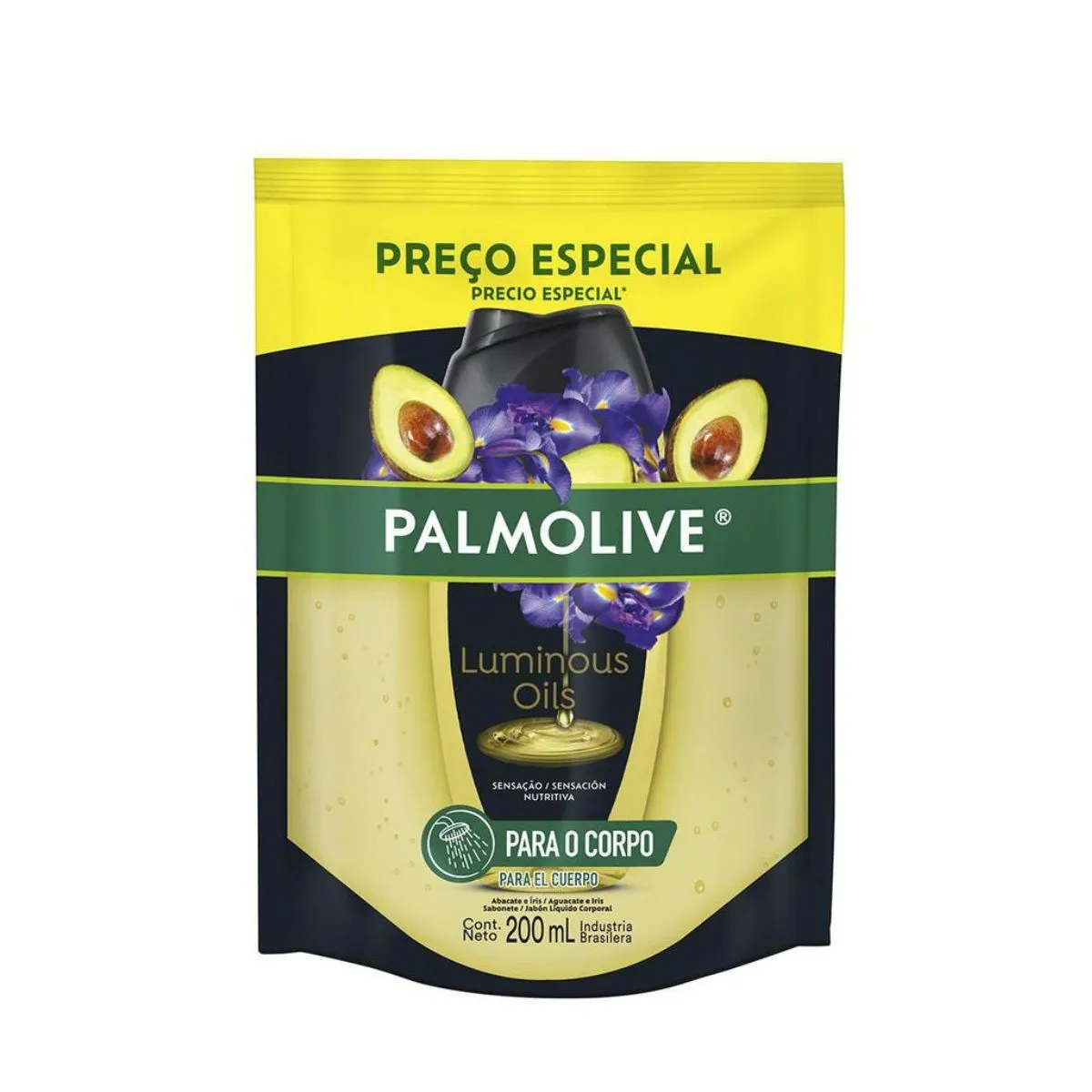 Sabonete Líquido Palmolive Luminous Oils Abacate E Íris Sachê 200ml — foto 2
