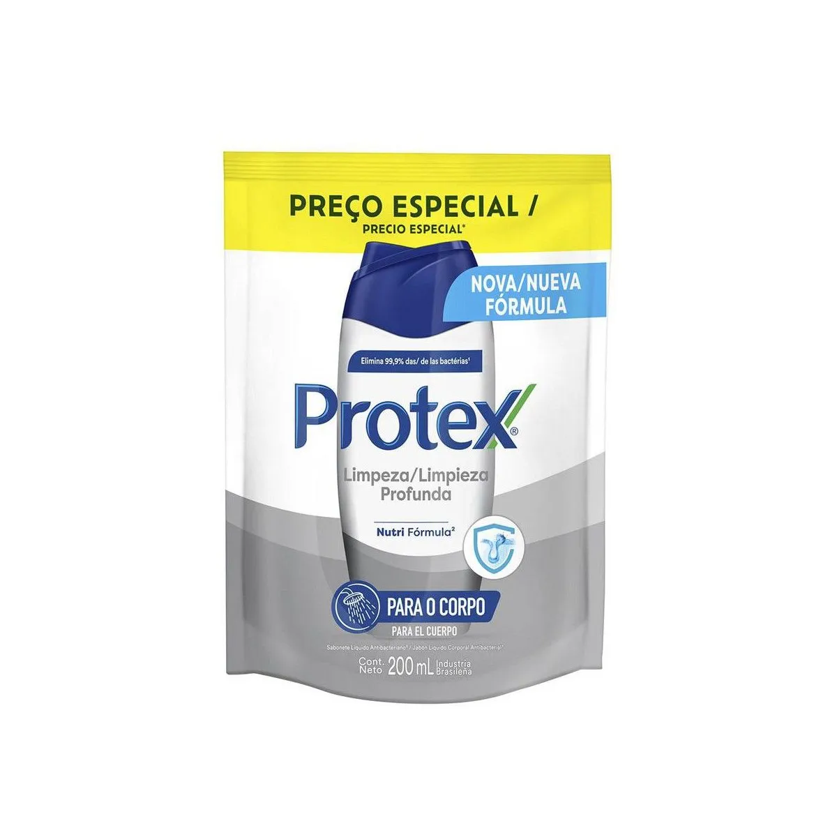 Sabonete Líquido Protex Limpeza Profunda Sachê Refil 200ml Preço Especial