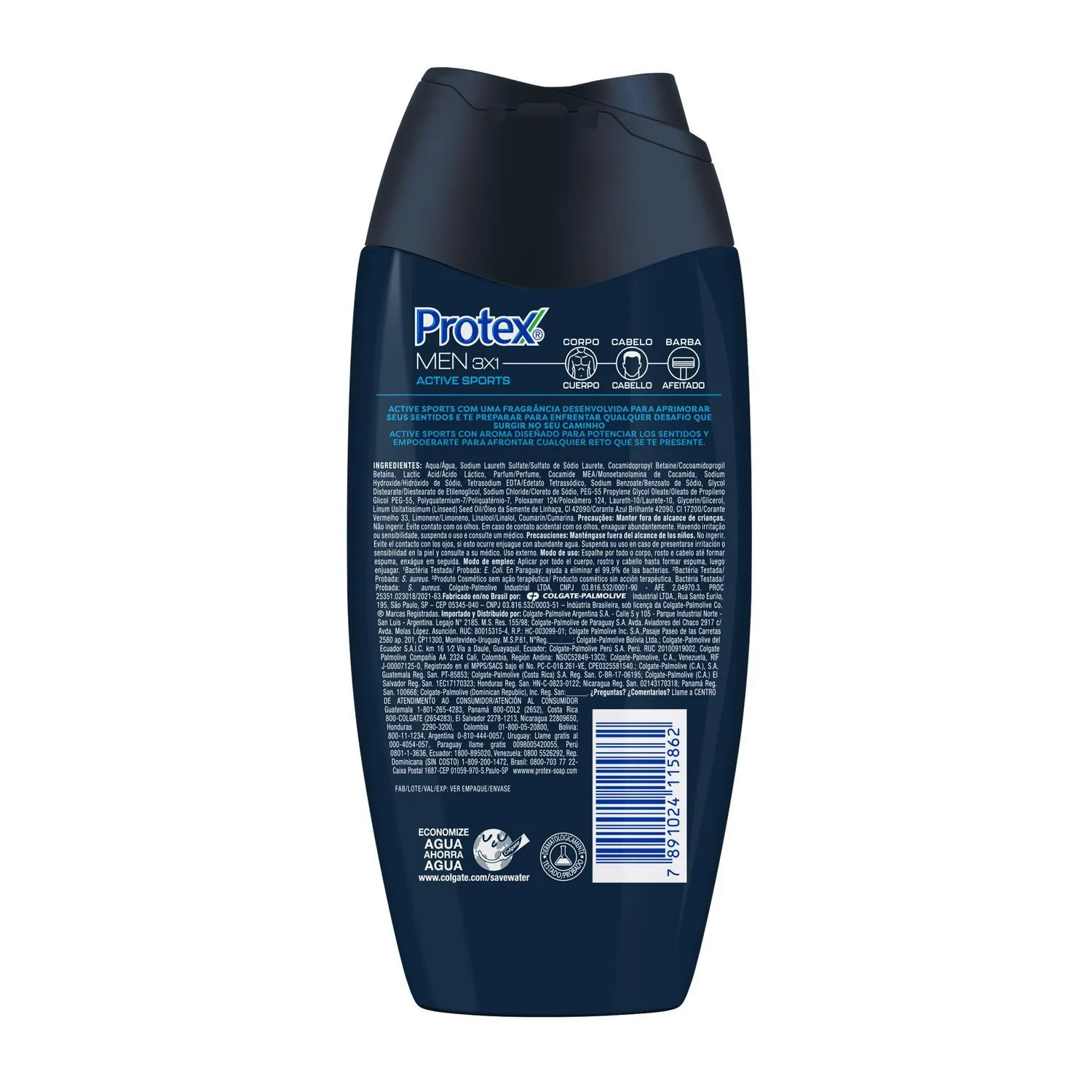 Sabonete Líquido Protex Men Sport Antibacteriano 250ml — foto 3