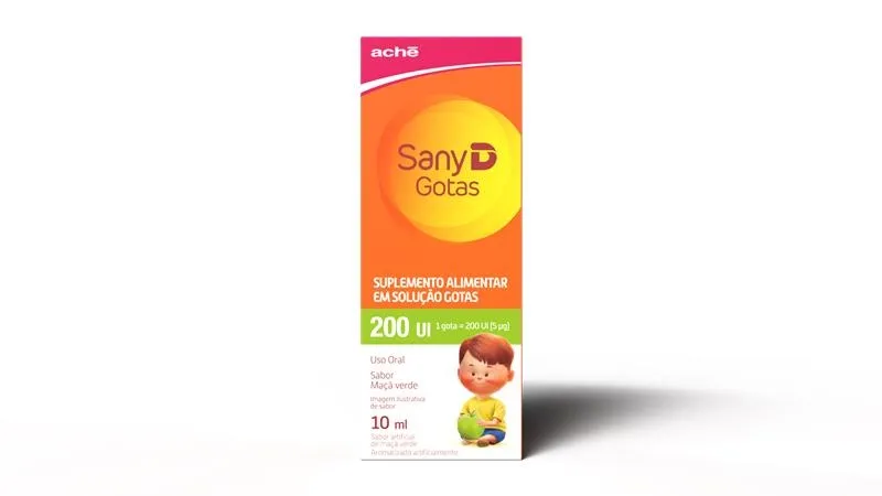Sany D 200UI Sabor Maçã Verde Solução em Gotas 10ml