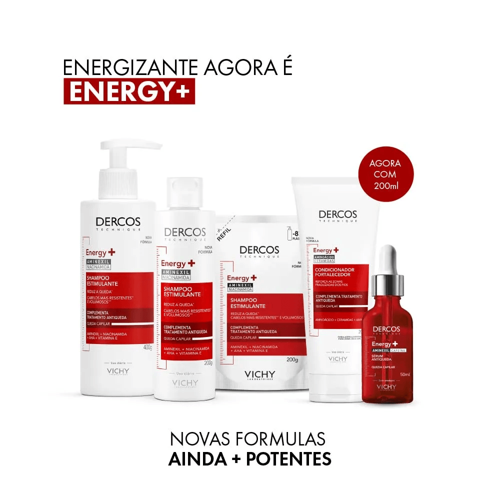 Sérum Capilar Vichy Dercos Energy+ Antiqueda Aminexil e Cafeína 50ml — foto 2