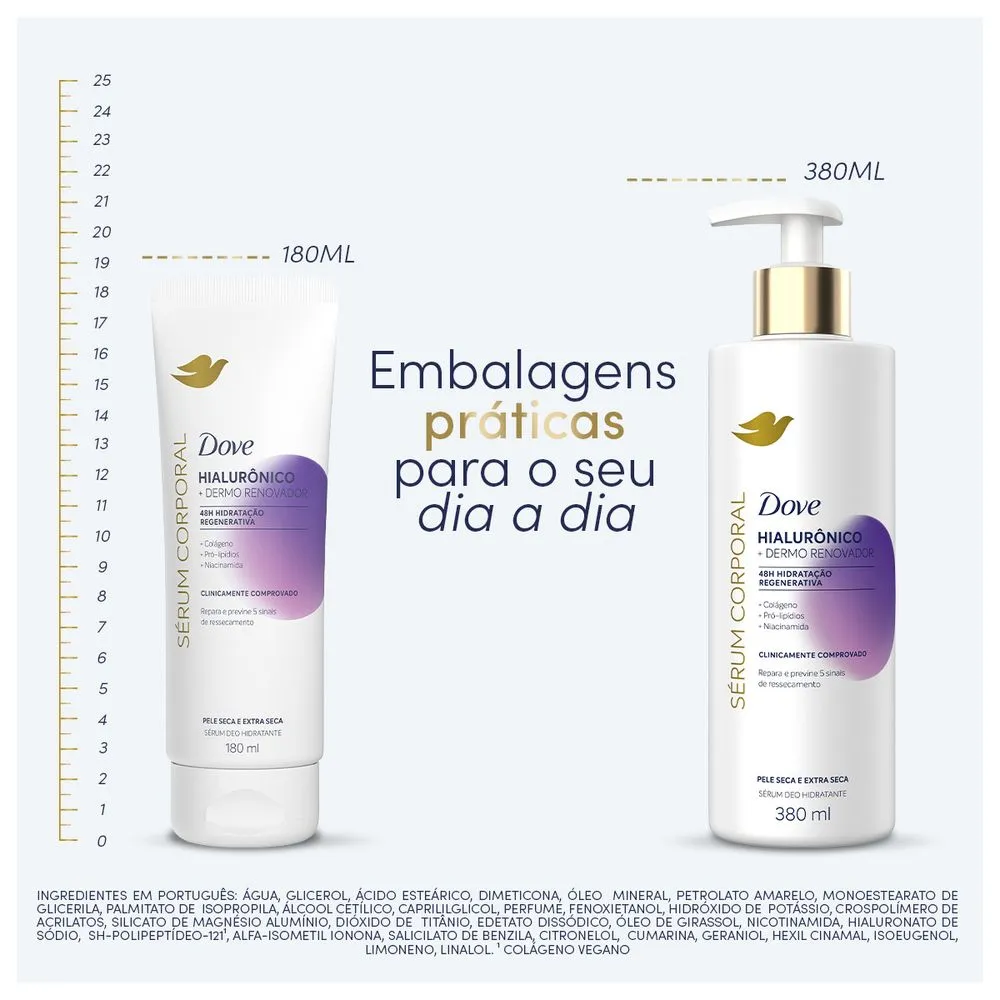 Sérum Corporal Dove Hialurônico + Dermo Renovador 380ml — foto 6