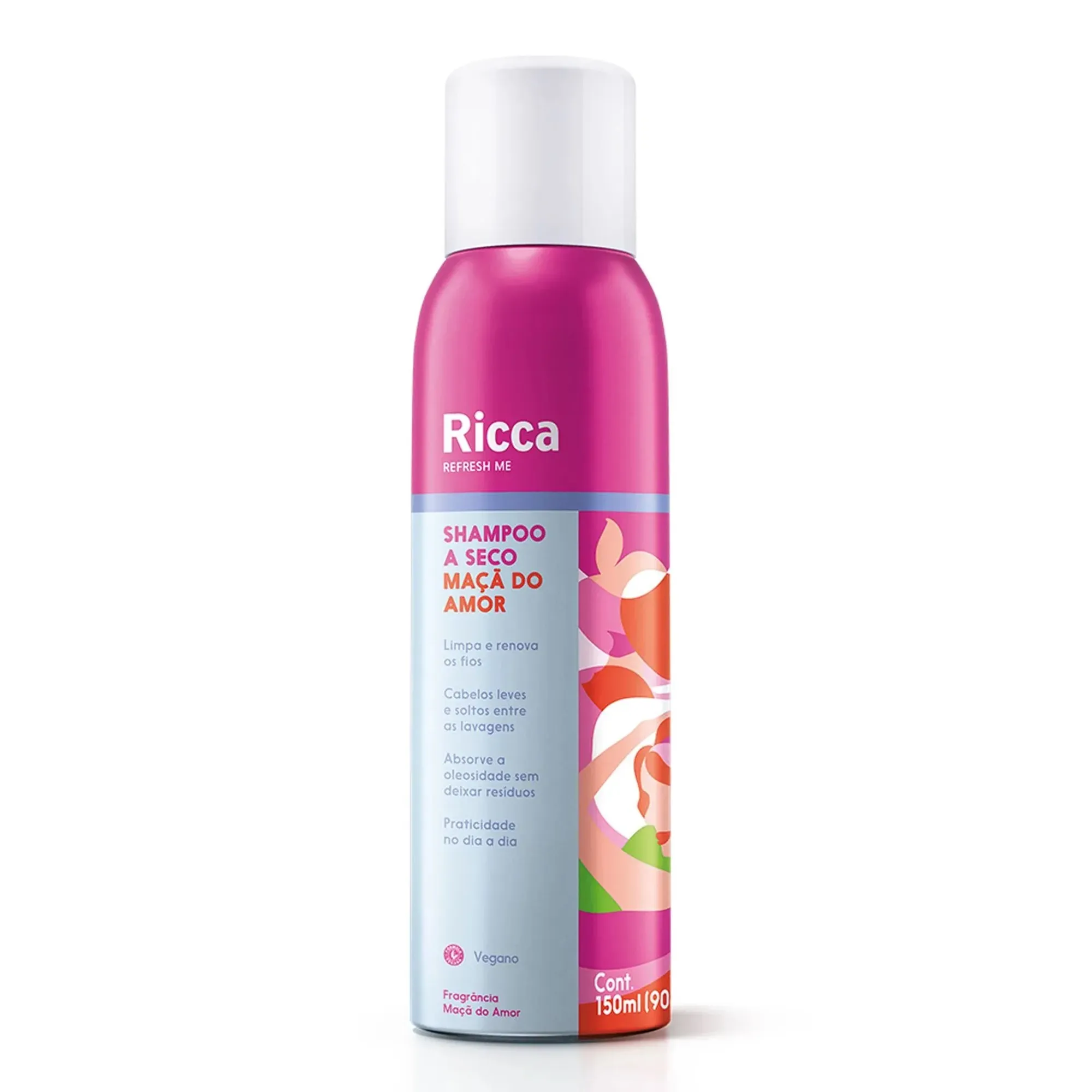 Shampoo a Seco Ricca Maçã do Amor 150ml