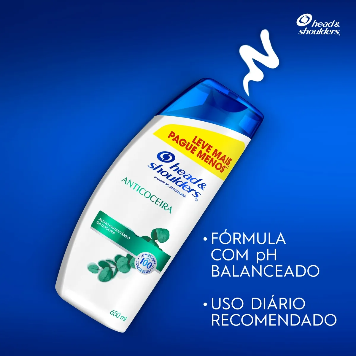 Shampoo Anticaspa Head & Shoulders Anticoceira Eucalipto 650ml — foto 6