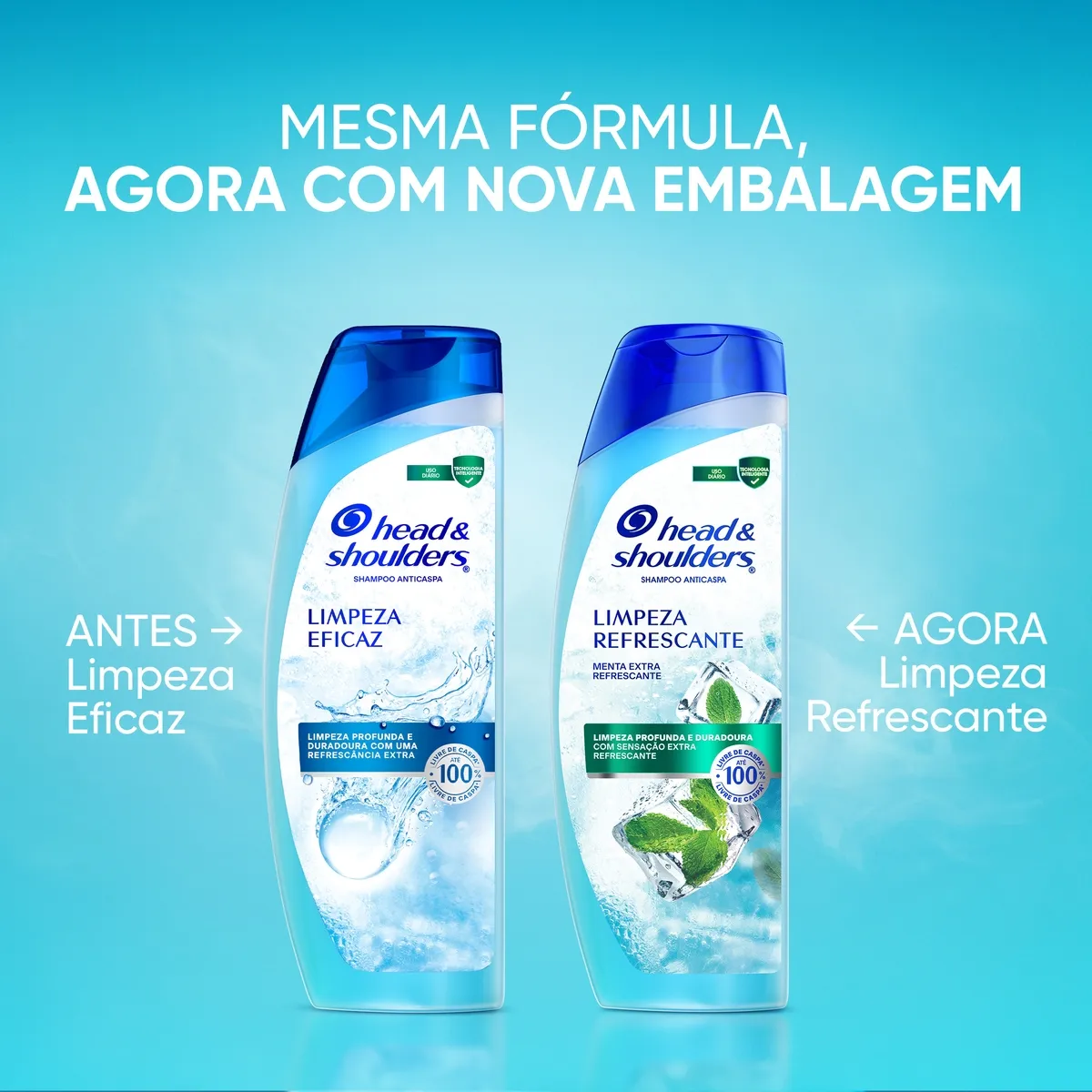 Shampoo Anticaspa Head & Shoulders Limpeza Refrescante 400ml — foto 2