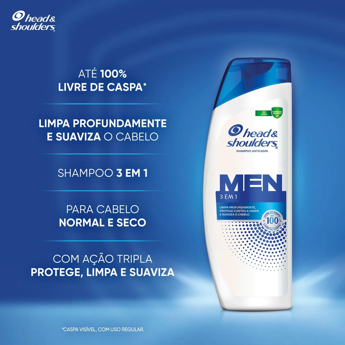 Shampoo Anticaspa Head & Shoulders Men 3 em 1 400ml — foto 3