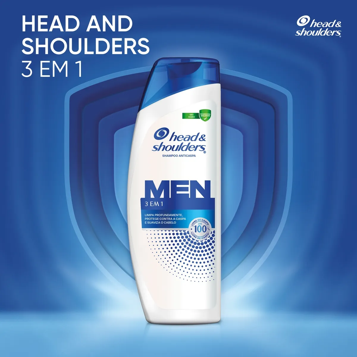 Shampoo Anticaspa Head & Shoulders Men 3 em 1 400ml — foto 2