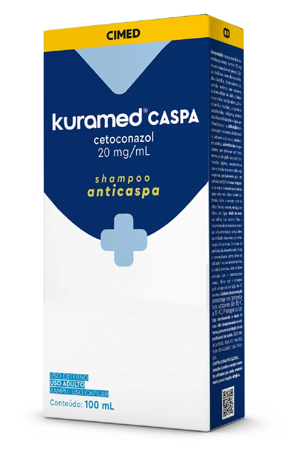 Shampoo Anticaspa Kuramed Caspa Cetoconazol 20mg/g 100ml