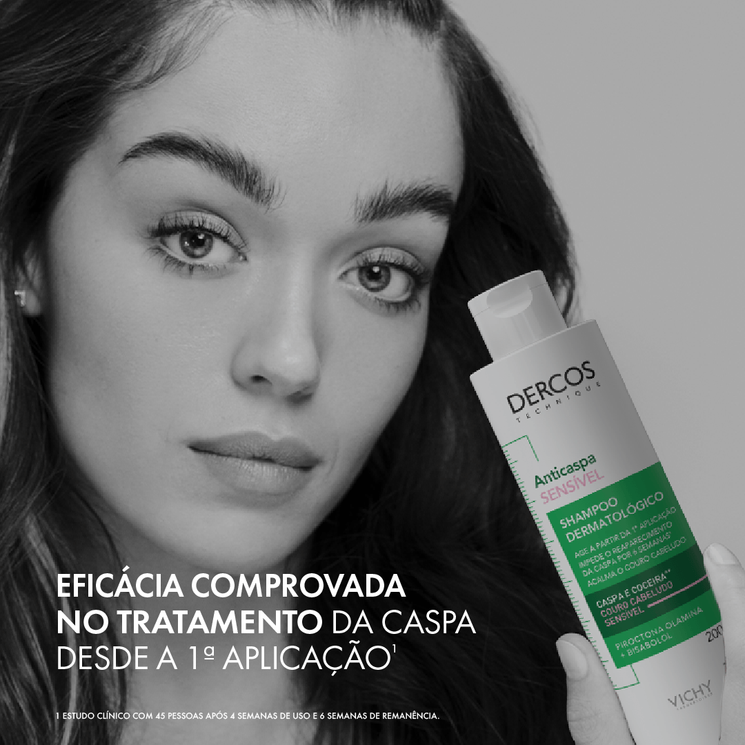 Shampoo Anticaspa Vichy Dercos Dermatológico Couro Cabeludo Sensível 200ml — foto 6