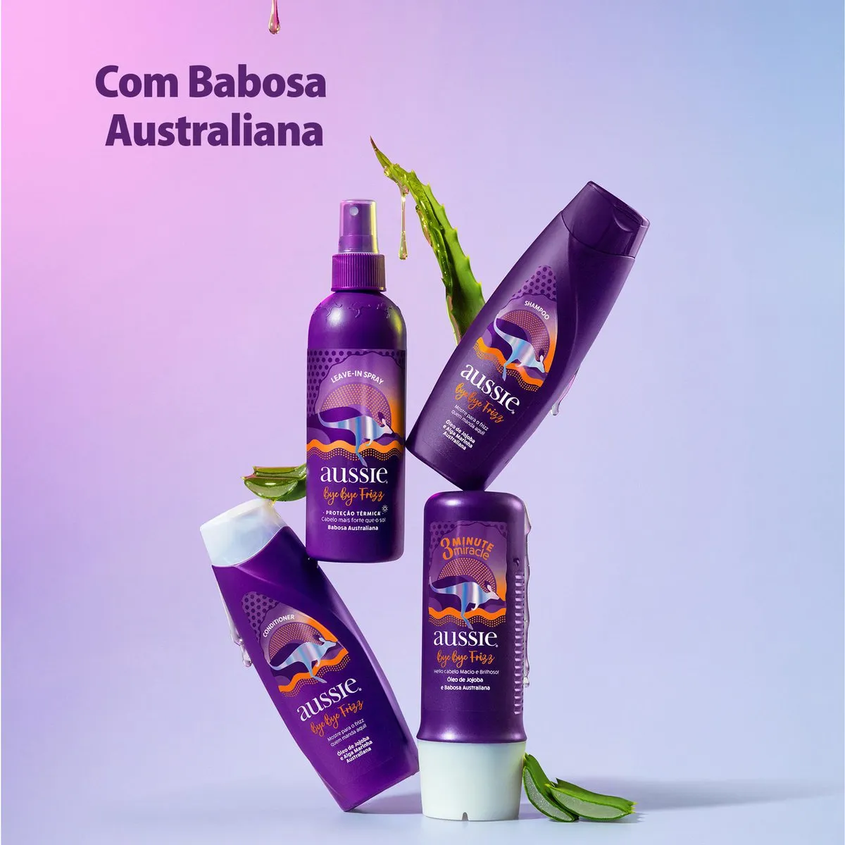Shampoo Aussie Bye Bye Frizz 180ml — foto 4