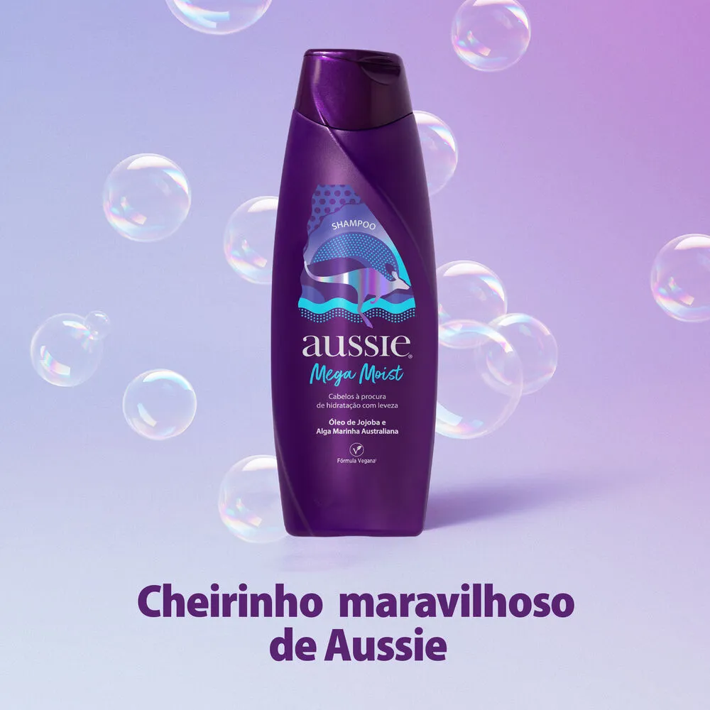 Shampoo Aussie Mega Moist Super Hidratação 360ml — foto 3