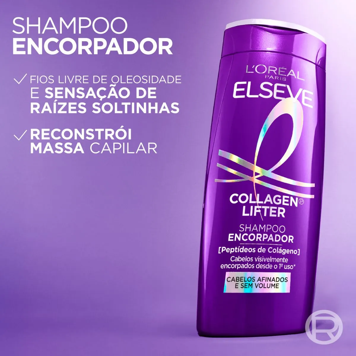 Shampoo Elseve Collagen Lifter Encorpador 400ml — foto 4