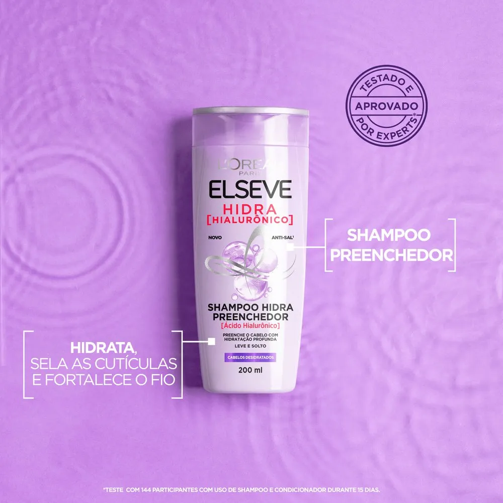 Shampoo Elseve Hidra Hialurônico Hidra Preenchedor 400ml — foto 2