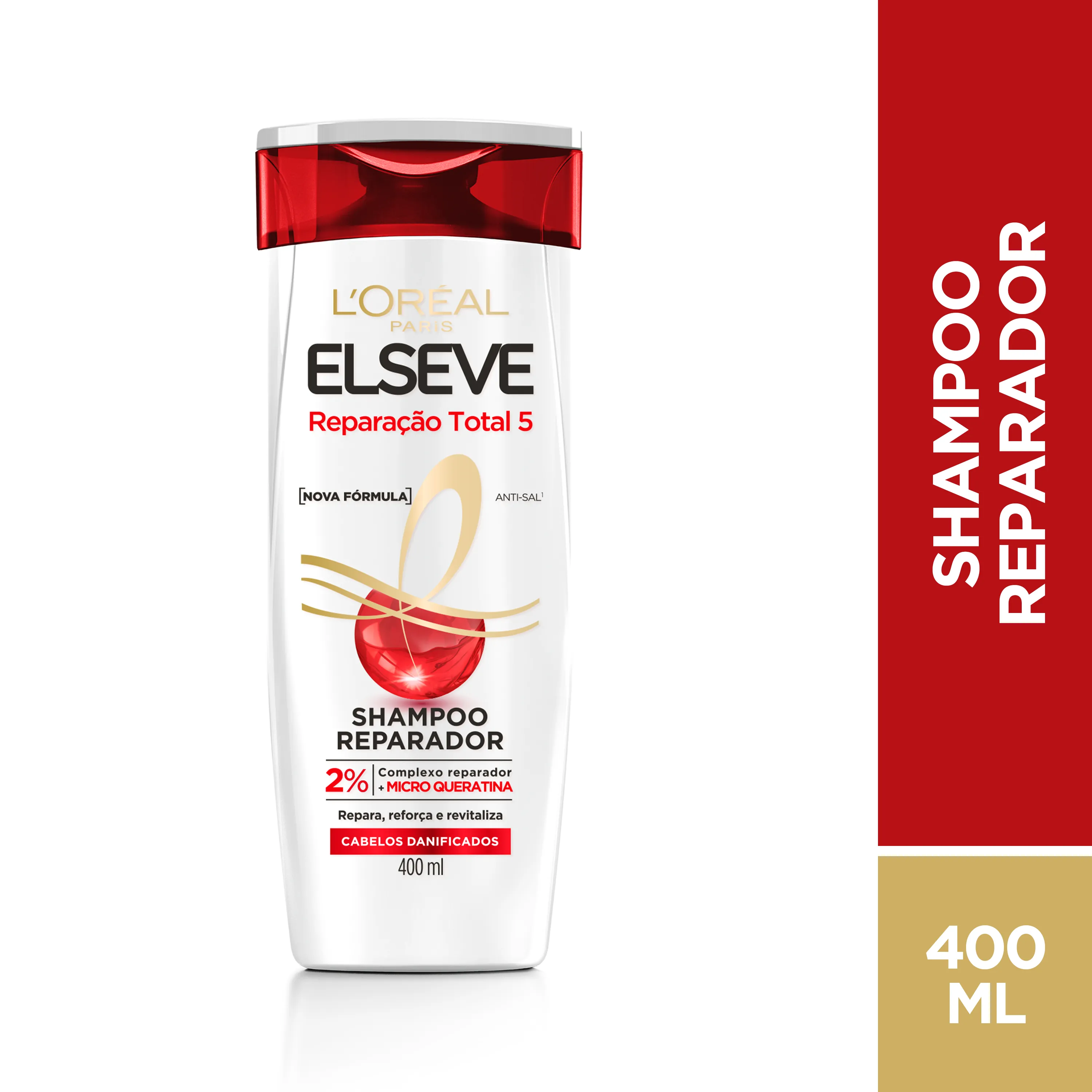 Shampoo Elseve Reparação Total 5 Reparador 400ml