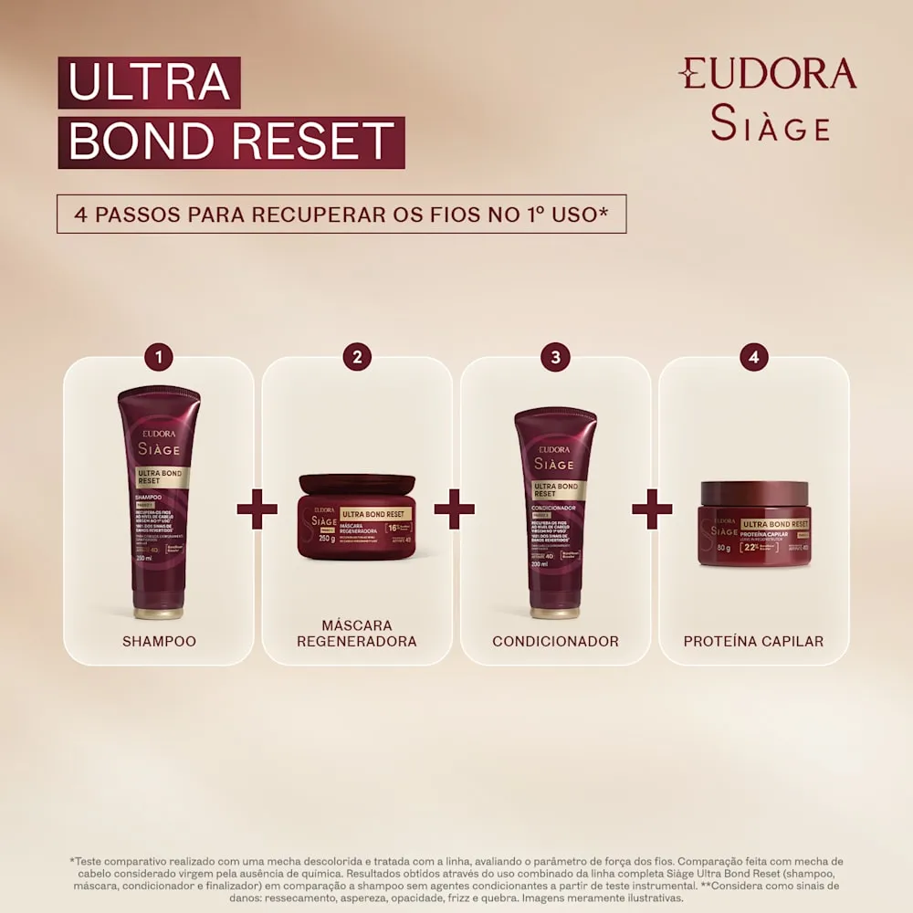 Shampoo Eudora Siàge Ultra Bond Reset 200ml — foto 5