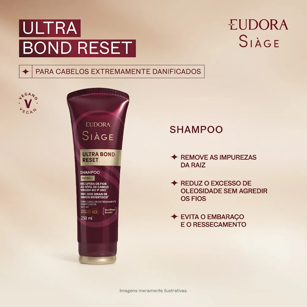 Shampoo Eudora Siàge Ultra Bond Reset 200ml — foto 3